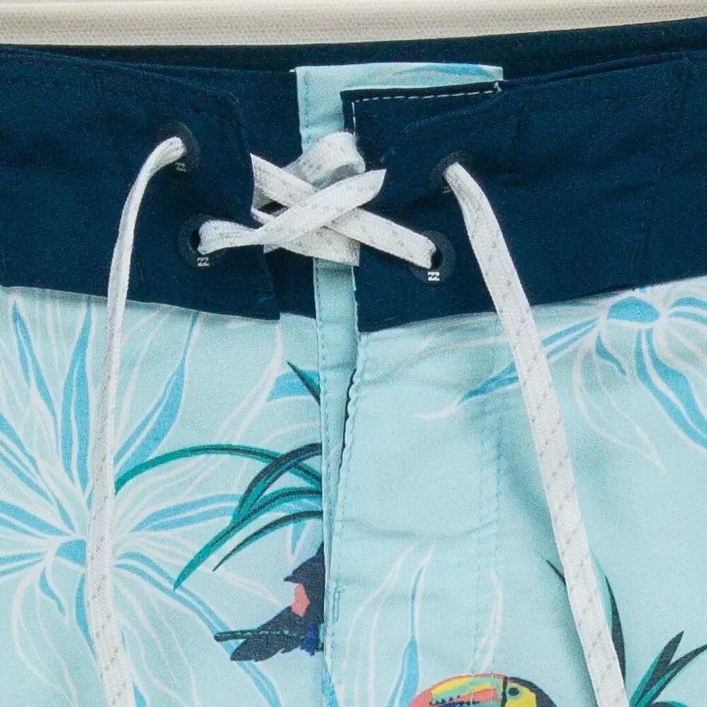 Billabong Board Shorts Men’s 32 Blue Toucan Print Surf Swim Trunks 73 Pro
